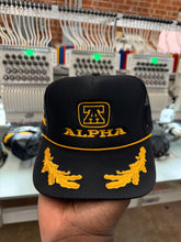 Alpha Fraternity Embroidered Trucker Hat